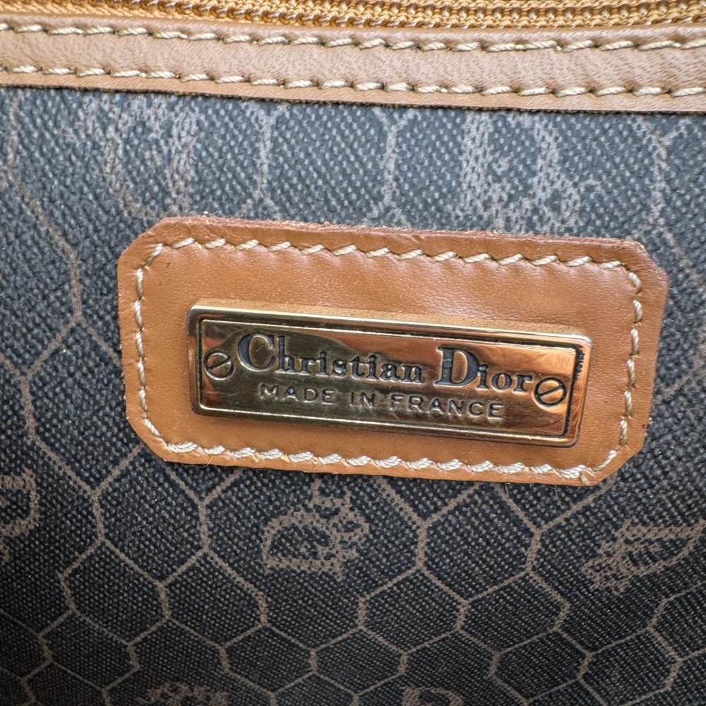 Christian Dior-Authentic- Vintage Tote Bag Honeycomb Pattern - Picture 8 of 13